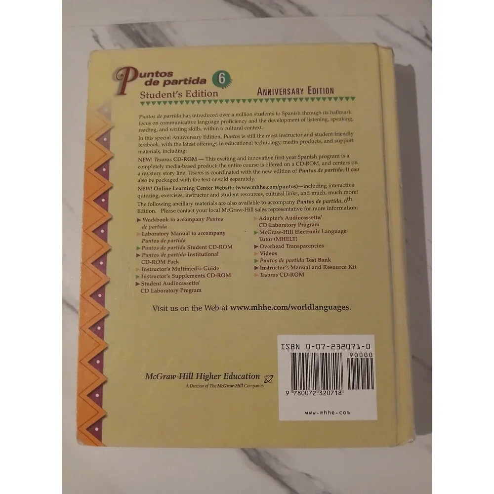 Puntos de Partida An Invitation to Spanish 6th Edition - Picture 2 of 6